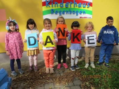 Das Kinderhaus Regenbogen sagt Danke