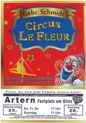 Circus Le Fleur (Tierfreier Zirkus) kommt nach Artern