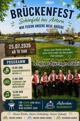 Brückenfest in Schönfeld am 25.07.2026