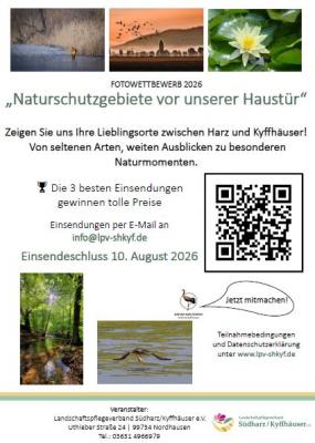 Aufruf zur Teilnahme am Fotowettbewerb unter dem Motto „Naturschutzgebiete vor unserer Haustür“