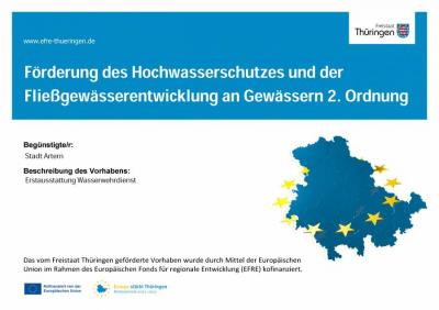 Förderung des Hochwasserschutzes und der Fließgewässerentwicklung an Gewässern 2.Ordnung