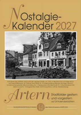 Nostalgie-Kalender 2027 erscheint zum Zwiebelmarkt. Verkauf nur am Sonnabend, 3. Oktober 2026 in der Veitskirche!