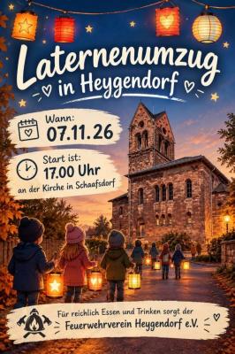 Laternenumzug in Heygendorf am 07.11.2026